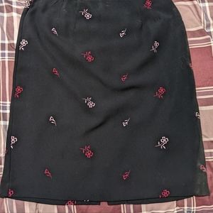 Hillard & Hanson Embroidered Skirt